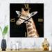 Designart 'Close Up Portrait Of A Giraffe III' Farmhouse Large Wall Clock