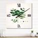 Designart 'Vintage Botanicals VI' Farmhouse Metal Wall Clock