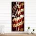 Designart 'American Flag' Modern Metal Wall Clock