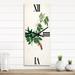 Designart 'Vintage Botanicals XI' Farmhouse wall clock