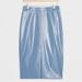 Anthropologie Skirts | Nwt Anthropologie Sunday In Brooklyn Maxine Blue Faux Leather Pencil Skirt Small | Color: Blue | Size: S