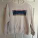 American Eagle Outfitters Tops | American Eagle White Graphic Crewneck Sweatshirt Womens Small | Color: Blue/White | Size: S