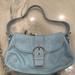 Coach Bags | Coach 9248- Used, Light Blue Shoulder Bag. | Color: Blue | Size: Os