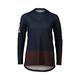 POC Damen W's Mtb Pure Ls Jersey T-Shirt, Turmaline Navy/Axinite Brown, L