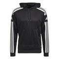 adidas Mens Hoody Fullzip Sq21 Hood, Black/White, GK9548, MT EU