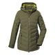 Killtec Damen Kow 61 Wmn Qltd Jckt Steppmantel Jacke in Daunenoptik mit abzippbarer Kapuze, helloliv, 36 EU