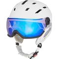 TECNOPRO Herren Pulse HS-016 Visor Photochromic Ski-helme, White/Chrome, S/M