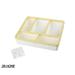 SR-HOME Multi-Functional Desk Organizer Plastic in White/Yellow | 1.92 H x 8.42 W x 7.63 D in | Wayfair SR-HOME03fa603