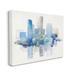 Stupell Industries Blocked Abstract Cityscape Scene Reflection Watercolor Detail by Sally Swatland - Painting on Canvas in White | Wayfair