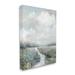 Stupell Industries Tranquil Flowers Blooming Meadow Path Puffy Clouds Canvas Wall Art By Sally Swatland Canvas in Blue/Green/White | Wayfair