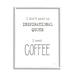 Stupell Industries Need Coffee Humorous Cranky Morning Kitchen by Cindy Jacobs - Floater Frame Textual Art Print on Canvas in Black/White | Wayfair