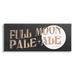 Stupell Industries Full Moon Pale Ale Rustic Moon Halloween Sign by Daphne Polselli - Wrapped Canvas Textual Art on Canvas Canvas | Wayfair