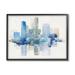 Stupell Industries Blocked Abstract Cityscape Scene Reflection WaterColoured Detail by Sally Swatland - Floater Frame Painting on Canvas Canvas | Wayfair