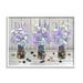 Stupell Industries Purple Rose Bouquet Trio Scattered Rustic Rocks by Ziwei Li - Floater Frame Graphic Art on Canvas in Gray/Indigo | Wayfair