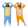 ELEIMOS – combinaison pyjama Kigurumi pour adultes costume d'halloween chien bleu dessin animé