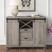 Kelly Clarkson Home Chartres 39.37" Wide 2 Drawer 2 Barn Door Sideboard Wood in Gray | 32.28 H x 39.37 W x 15.75 D in | Wayfair