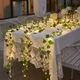 Guirxiété Lumineuse en Cuivre de Lierre Artificiel pour Bouquets Décorations de Mariage et de