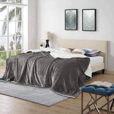 Kuscheldecke Flauschige Sherpa Wolldecke, super Dicke Warme Fleecedecke als Sofadecke Bettdecke Image