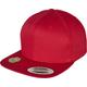 Flexfit Unisex-Adult Organic Cotton Snapback Baseball Cap, red, one Size