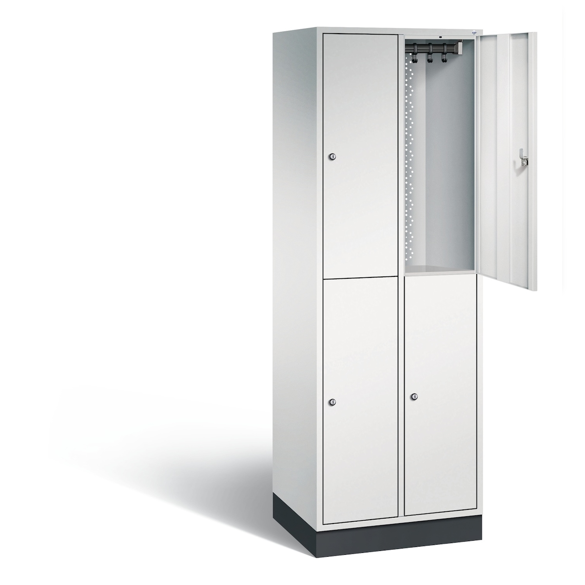 Doppelstöckiger Stahl-Garderobenschrank Intro Image