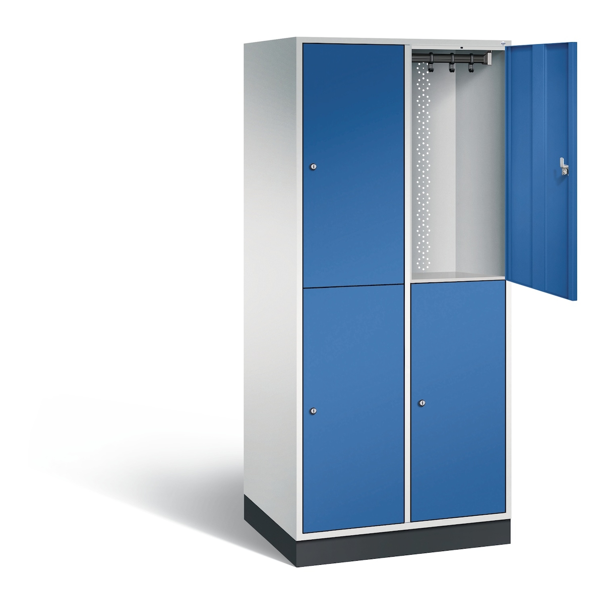 Doppelstöckiger Stahl-Garderobenschrank Intro XL Image