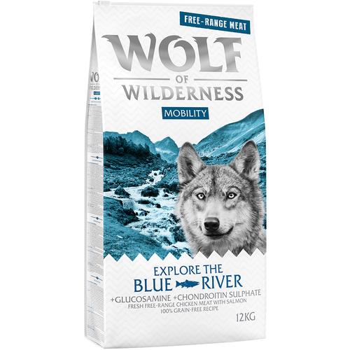 2 x 12kg Explore The Blue River Mobility Wolf of Wilderness Hundefutter trocken getreidefrei