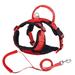 Strong Pet Chest Strap Set - Pet Traction Leash Reflective Design - Prevent Rushing Out Skin-friendly Adjustable Dog Vest Chest Strap