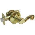 Tru-Guard Hall & Closet Reversible Scroll Lever Passage Lockset Polished Brass