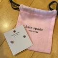 Kate Spade Jewelry | Brand New With Tags Kate Spade Signature Spade Earrings | Color: Silver | Size: Os