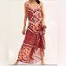 Free People Dresses | Intimately Free People Stevie Lace Print Maxi Dress Size Xs | Color: Orange/Pink | Size: Xs