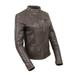 Milwaukee Leather Vintage SFL2811 Women s Brown Zipper Front Motorcycle Casual Fashion Leather Jacket Large