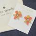 Kate Spade Jewelry | Kate Spade Gardens Of Paris Peachy-Pink-Orange & Tan Flower Earrings | Color: Orange/Tan | Size: Os