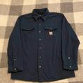 Carhartt Jackets & Coats | Carhartt Fleece-Lined Shirt | Color: Blue | Size: M