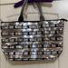 Victoria's Secret Bags | Bling Victoria’s Secret Tote W/Toiletries Bag | Color: Black/Silver | Size: Os