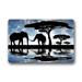WinHome Blue Elephant Couple Love Art Tree Doormat Floor Mats Rugs Outdoors/Indoor Doormat Size 23.6x15.7 inches