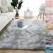 DODOING Large Ultra Soft Fluffy Area Rugs for Living Room Luxury Shag Rug Faux Fur Non-Slip Tie-Dyed Floor Carpet for Bedroom Kids Room and Girls Room 5 Sizes and 6 Colors