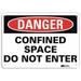 Lyle Danger Sign 7 in x 10 in Aluminum U1-1033-NA_10x7