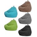 Multicolor Bean Bag Chair Cover Corduroy Lazy Lounger No Filler Water Drop Sofa Cover Bedroom Nordic Furniture Accessories
