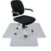 SuperDeal 48 x 36 Home Office Chair Floor Mat with Lip & Cleats Anti-Slip Clear PVC