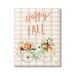 Stupell Industries Happy Fall Plaid Seasonal Flowers Blooming Bicycle Graphic Art Gallery Wrapped Canvas Print Wall Art Design by Heatherlee Chan