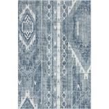Unique Loom Orford Portland Rug Blue Gray/Gray 6 1 x 9 Rectangle Striped Bohemian Perfect For Living Room Bed Room Dining Room Office
