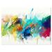 Designart Brush Stroke Colorful Oil Painting Contemporary Painting Print on Wrapped Canvas