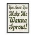 Stupell Industries Make Me Wanna Sprout Retro Gardener Typography Framed Wall Art 11 x 14 Design by Lil Rue