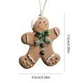 Christmas Resin Gingerbread Man Pendant Christmas Tree Ornaments Christmas Decorations for Home Navidad New Year Gift