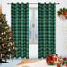 Yipa Single Curtain Panel Christmas Blackout Window Curtain Room Darkening Curtain Buffalo Checker Window Curtain Buffalo Plaid Window Drape Grommet Eyelet Ring Top Curtain Panel Green W:52 xL:84