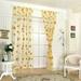 Sheer Curtain Sunflower Print Window screen Design Voile Drape Room Window Curtains