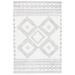 SAFAVIEH Berber Madisyn Abstract Shag Area Rug 9 x 12 Ivory/Grey