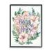 Stupell Industries Bless Our Home Classic Flower Blossom Bouquet Typography 11 x 14 Design by Ziwei Li