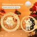 XWQ Christmas Hanging Light Bell Snowman Acrylic Snowflake Santa Claus 3D Lamp for Window