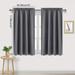 These blackout curtains are made of high quality imported 100% Polyester. Your package includes 1 blackout curtain panels measuring 84 *42 inch length.